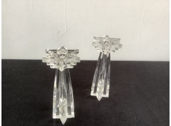 Crystal Candle Stick Holders