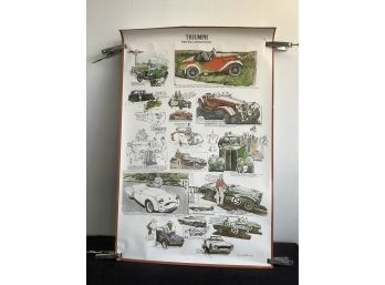 Triumph 50 Years Of Sports Cars Poster