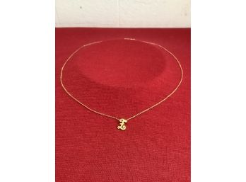 14k Gold Initials Necklace