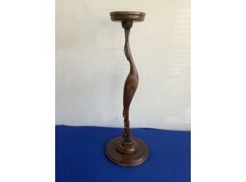 Wooden Bird Carved Pedestal