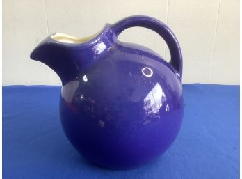 Blue Pottery Water Pitcher