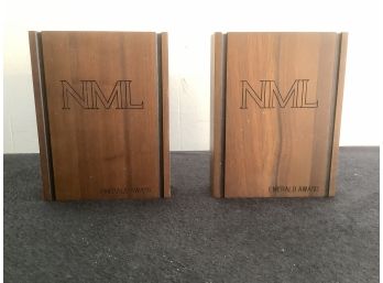 NML Emerald Award Book Ends