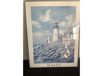 Maine 'Pemaquid Light' Print