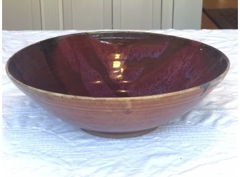 Handmade And Painted Bowl- Signed By Artist