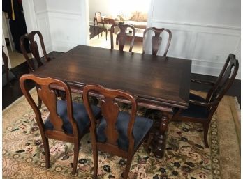 Set Of Six (6) Mahogany Dining Room Chairs By DREXEL HERITAGE Two Armchairs - Four Side Chairs - GREAT SHAPE !