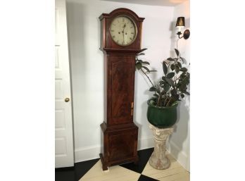 Beautiful Early 19th Century European Grandfather Tall Clock Case - Nice Decorator Piece - Non Working