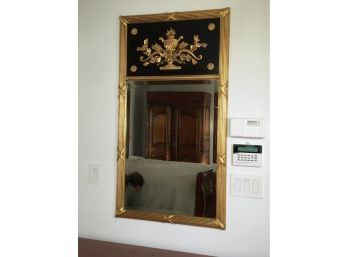 Gorgeous French Trumeau Style Mirror - Urn & Arrows - Black & Gold By Decorative Arts Inc VERY Expensive