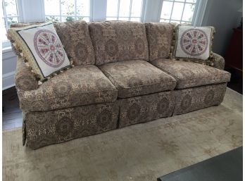 Incredible BAKER FURNITURE Classic Style Sofa - Completely Reupholsterd One Year Ago For Thousands Of Dollars