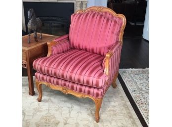 Fabulous $2,985 BAKER FURNITURE French Style Bergere From Crown & Tulip Collection - Beautiful Silk Fabric