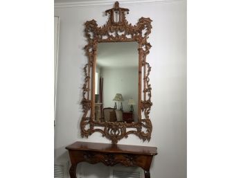 Spectacular Large Antique All Hand Carved Chinese Chippendale Style Mirror - Gorgeous Piece - Paid $2900
