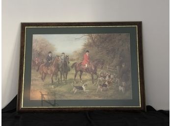 Vintage Horses Equestrian Framed Print