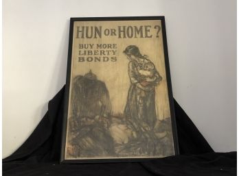 Hun Or Home' Liberty Home Rare Print