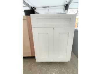 A White 'Magnolia Home Furnishing' 2 Door Base Cabinet - 1 Of 2