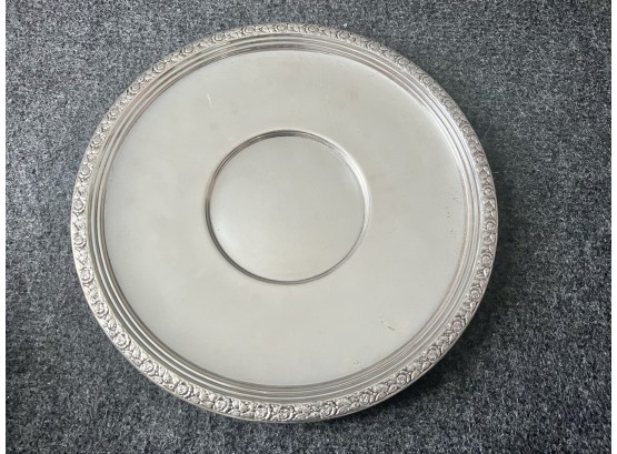 Sterling Silver 10 Inch Sandwich Plate Made By Empire