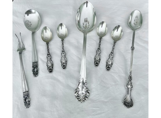 Group Lot Of 8 Pieces Of Sterling Flatware , Some Marked Gorham- 6.380 Ozt