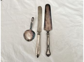 Group Of Sterling Handled Objects