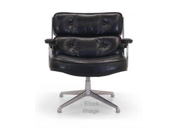 1970s Charles Eames Time-Life Lobby Leather Chair 1/2