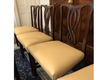 Bevan Funnell English Georgian Replica Mahogany Dining Chairs - Set Of 8- Mid 20th C