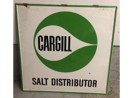 Cargill Salt Distributor Metal Sign