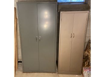 Two Steel Storage Cabinets
