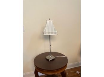Pretty Accent Lamp With Striped Shade