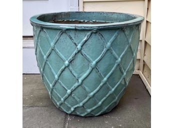 Turquoise Ceramic Indoor/outdoor Planter