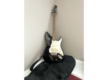 Vintage B&W Fender 'starcaster' Electric Guitar With Carrying Bag