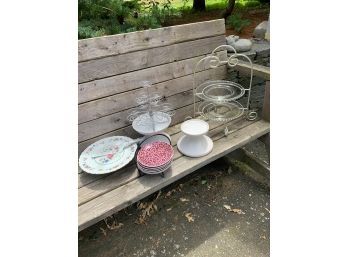 Decorative Dessert Plates And Trays And Serving Bundle