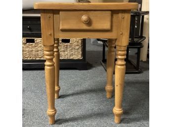 Small Knotty Pine End Table
