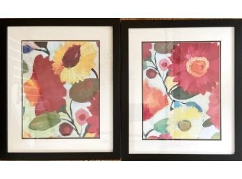 Framed Colorful Floral Art Prints