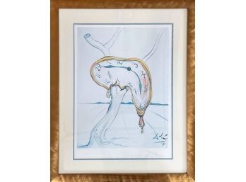 Salvador Dali 'tearful Soft Watch' Limited Edition Lithograph