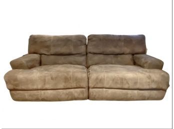 Sueded Microfiber Modular Recliners With Controls