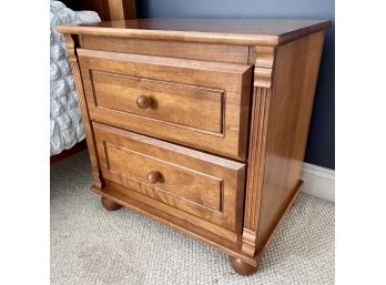 Bellini Fluted Solid Wood 2-drawer Bedside Table