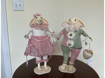 Bethany Lowe 'Home For The Holidays' Bunny Figurines