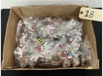 Huge Lot Of New In Package Snowman Christmas Ornaments