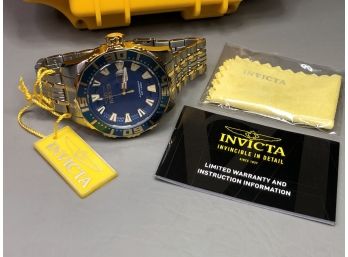 Incredible $1,695 INVICTA Automatic Divers Watch - OVERSIZED & SUBSTANTIAL With Bonus Invicta Aluminum Wallet
