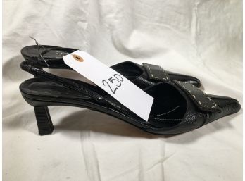 Fantastic KATE SPADE - NEW YORK - Black Reptile Medium Heels - Beautiful Design - Really Great Looking Shoes