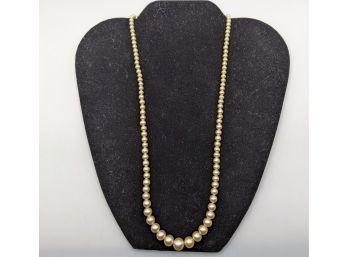 Antique Graduated Pearl Necklace With Sterling Clasp - So Perfect For A Bride!!