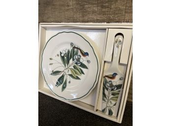 Andrea By Sadek The Painted Finch Plate & Server