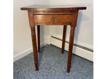 Antique Single Drawer End Table #2