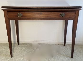 Antique Single Drawer Console Table That Converts To A Full Size Table