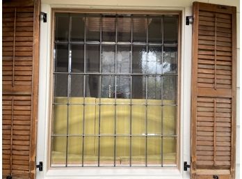 A Taliesin Authorized Frank Lloyd Wright Leaded Glass Window
