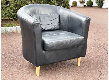A Leather Bucket Chair
