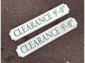 Homestead Inn 'Clearance' Signs