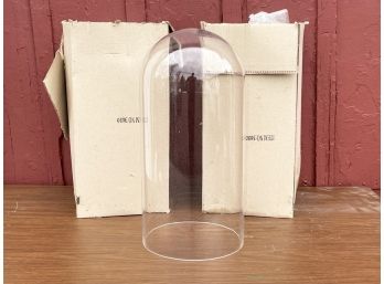 Three Glass Bell Jar Style Cloches