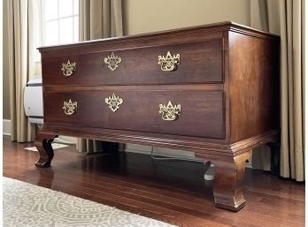 A Winterthur Hickory Chair Cedar Lined 2 Drawer Blanket Chest