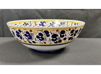 DERUTA Decorative Ceramic Bowl Italy - 10' Diameter