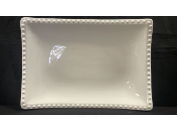 White Rectangle Serving Platter - 14.5' Long X 10'w