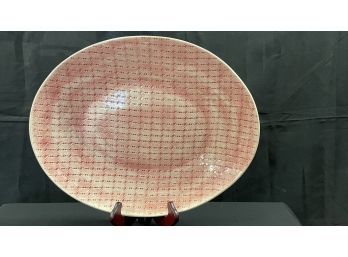 Wonki Ware Serving Platter Pink -  Made In South Africa 17' Long X 13'5'w X 2'h