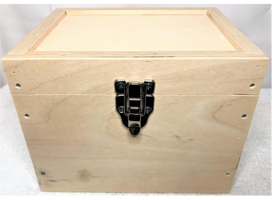 Wooden Box With Handles & Latch